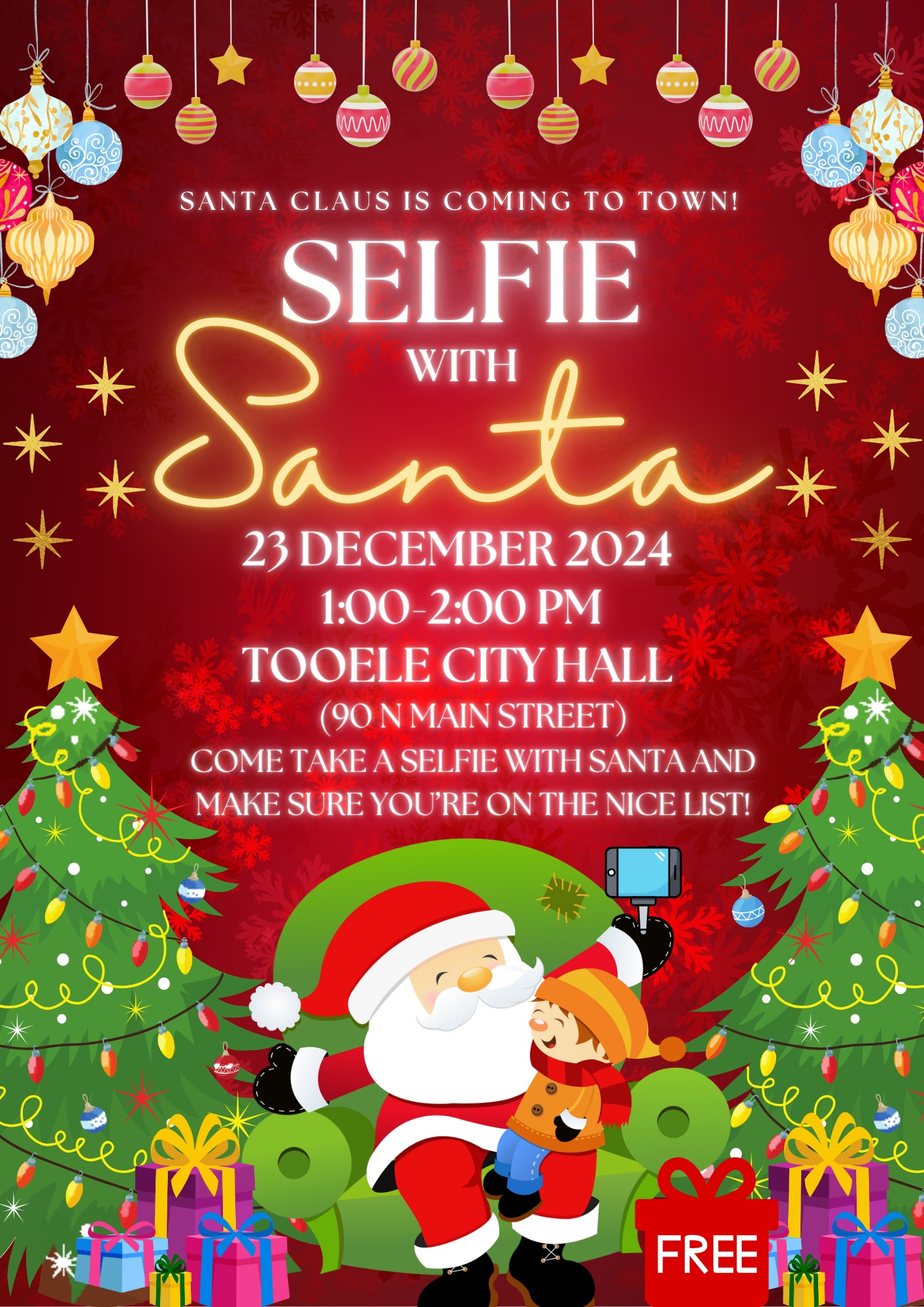 Selfie with Santa Flyer